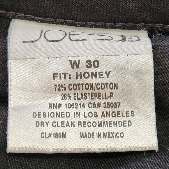 Joe's Jeans Honey Bootcut Denim Tate Wash Black Embellished Pockets Women's 30 - Picture 6 of 13